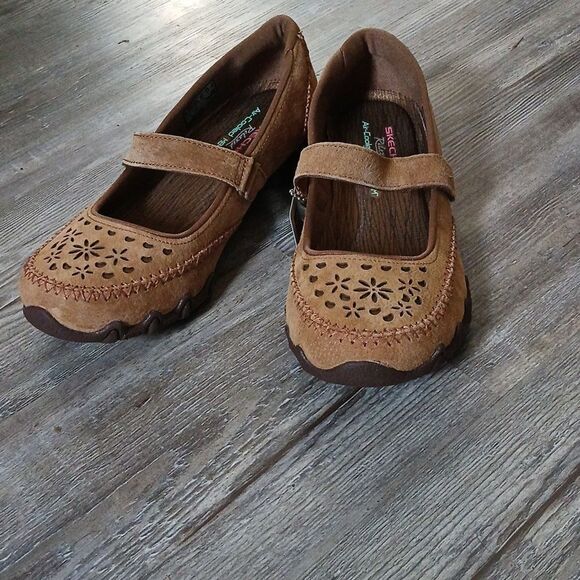 Skechers Shoes - Skechers Relaxed Fit Air Cooled Memory Foam leather Mary Jane shoes Sz 8 NWT